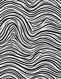 Monochrome Wave Pattern Design Rug