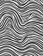Monochrome Wave Pattern Design Rug