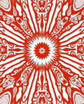 Vibrant Radial Symmetry Pattern Rug