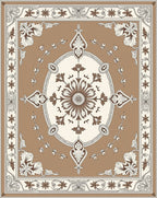 Antique Floral Medallion Design Rug