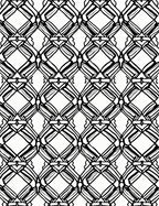 Abstract Black White Diamond Pattern Rug
