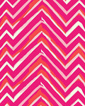 Vibrant Pink Chevron Abstract Rug