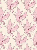 Soft Pink Floral Pattern Design Rug