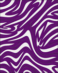 Vibrant Purple Wavy Stripe Pattern Rug