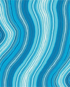 Modern Blue Wave Pattern Design Rug