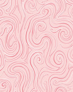Blush Pink Swirl Pattern Rug