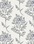 Elegant Floral Vine Line Drawing Rug