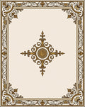Ornate Border 2 Central Medallion Rug