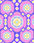 Vibrant Starburst Medallion Pattern Rug