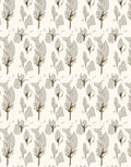 Elegant Feather And Leaf Pattern Rug