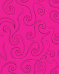 Vivid Pink Swirl Pattern Rug