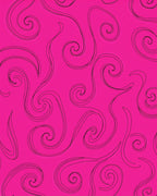 Vivid Pink Swirl Pattern Rug