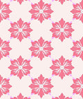 Pink Floral Lattice Pattern Rug