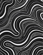 Monochrome Swirling Abstract Pattern Rug