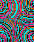Vibrant Swirl Abstract Pattern Rug