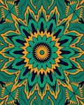 Intricate Floral Mandala Pattern Rug