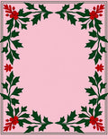 Crimson Holly Garland Pink Rug