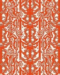 Abstract Floral Pattern With Faces Rug