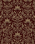Damask Floral Vines Elegant Rug