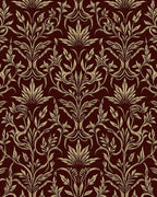 Damask Floral Vines Elegant Rug