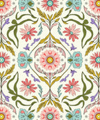 Vintage Floral Garden Pattern Rug