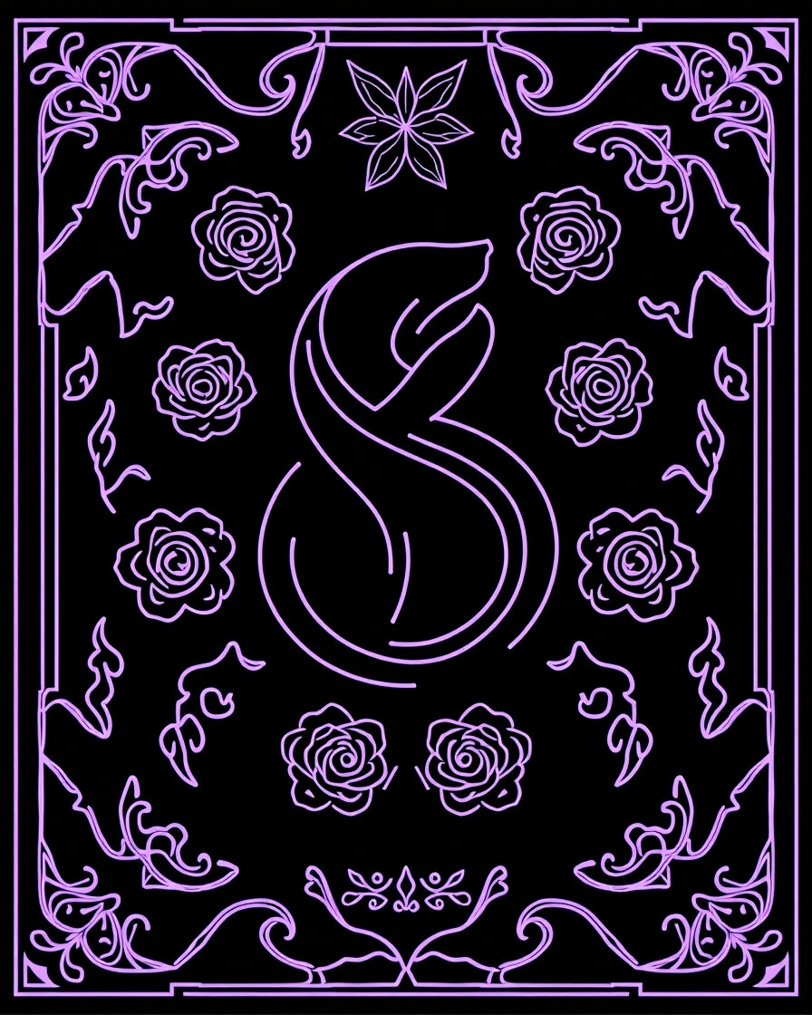 Art Nouveau Floral Swirls Rug