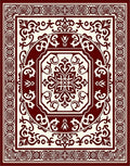 Classic Floral Medallion Geometric Design Rug