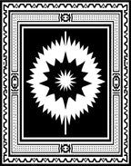 Bold Black White Abstract Explosion Rug