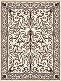 Delicate Scrollwork Floral Pattern Design Rug