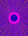 Radiant Burst Neon Geometric Rug