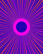 Radiant Burst Neon Geometric Rug