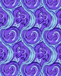 Abstract Swirls Waves Purple Blue Rug