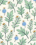Botanical Foliare Floral Pattern Design Rug