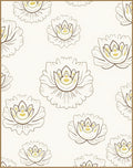Elegant Floral Pattern With Golden Accents Rug