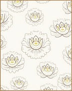 Elegant Floral Pattern With Golden Accents Rug