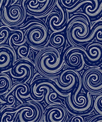 Ocean Swirls Abstract Contour Rug