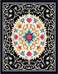 Ornate Floral Mandala Design Rug