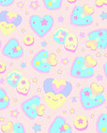 Kawaii Heart Star Pattern Design Rug