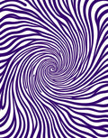 Vortex Swirl Purple Stripe Pattern Rug