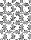 Ornate Grey Scrollwork Pattern Rug