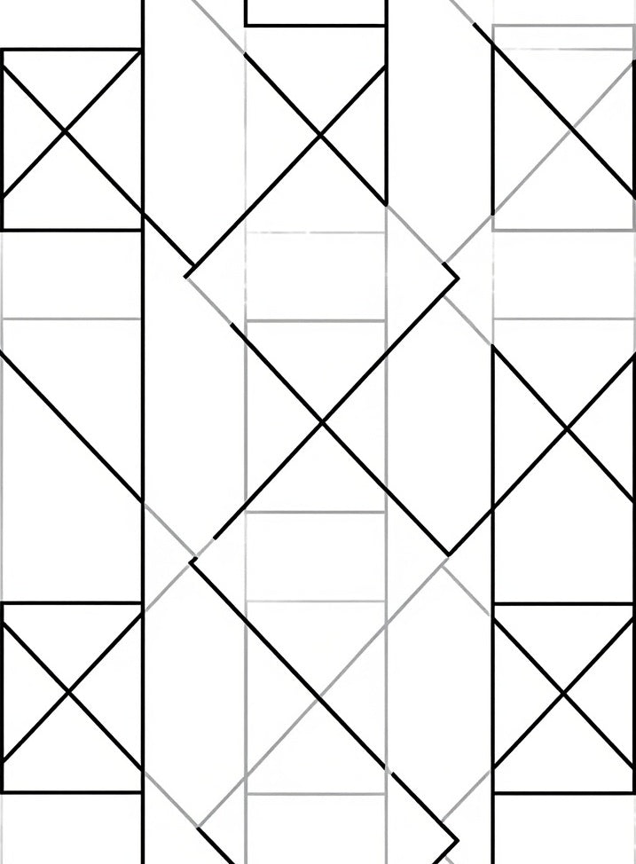Bold Geometric Interlocking Pattern Rug