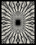 Abstract Radial Streak Pattern Rug