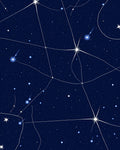 Celestial Shooting Stars Pattern Rug