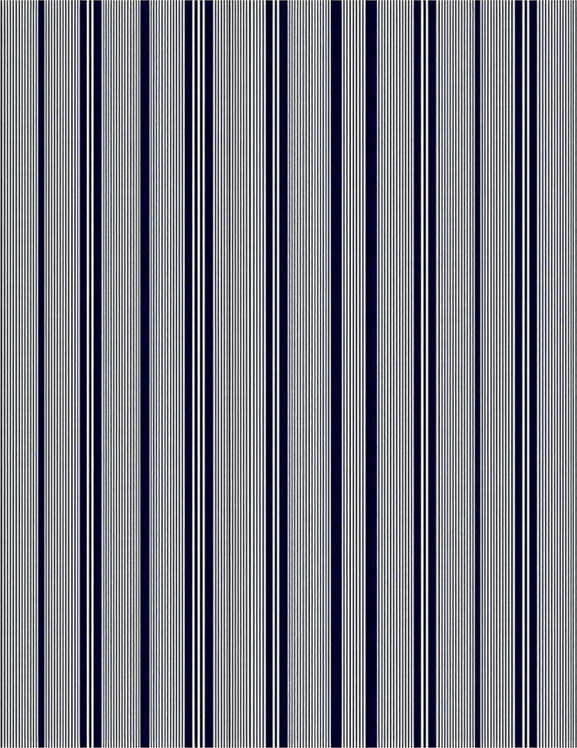 Classic Navy White Pinstripe Design Rug