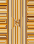Striped Geometric Optical Illusion Rug