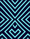 Bold Geometric Tribal Pattern Rug