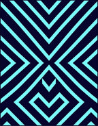 Bold Geometric Tribal Pattern Rug