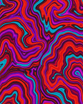 Vibrant Swirl Abstract Pattern Rug