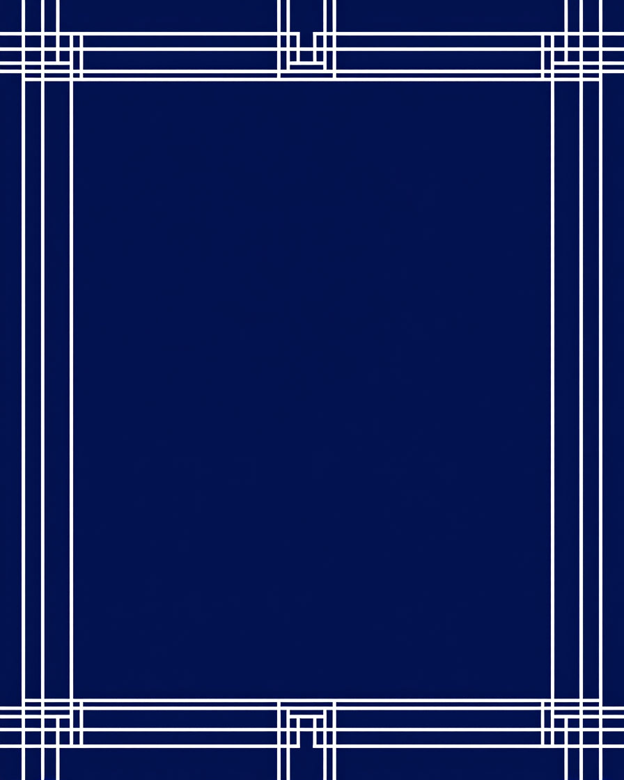 Classic Geometric Border Design Rug
