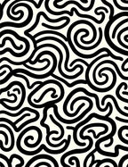 Abstract Swirl Graphic Pattern Rug